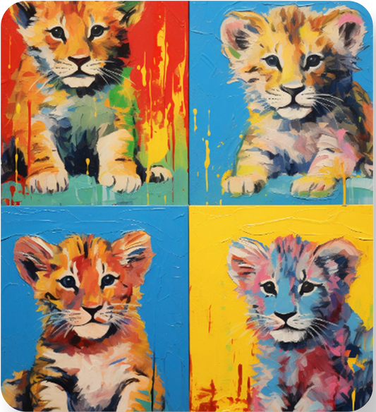 Pop Art Lion Cubs